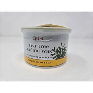 GiGi Tea Tree Creme Wax 14oz Soft Hair Removal Sensitive Skin Soothing Formula